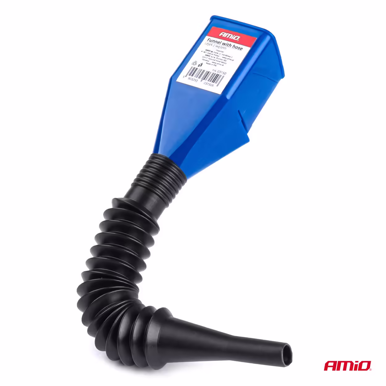Palnie cu furtun flexibil care faciliteaza turnatul din sticle, rezervoare sau canistre cu diametrul gurii de 20 – 45 mm