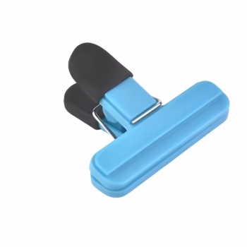 Cleste Multifunctional pentru Sigilarea Pungilor, Flippy, din Plastic, Mentine Alimentele Proaspete, 7×6.5 cm, Albastru