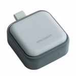 Cutie Depozitare Medicamente Mini, Flippy, 4 Compartimente, Inchidere Etans, Portabila, Patrat, Verde, PP, 7.5×7.5×3 cm