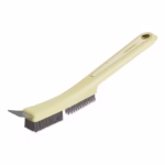 Perie de Sarma pentru Bucatarie, Flippy, din Doua Bucati, Maner Lung cu Gaura de Prindere, Peri din Otel, Anti-Reziduu, Anti-Murdarie, 24.5×2.7×6.7cm, Galben