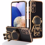 Husa Telefon 2in1, Flippy, Compatibila Samsung Galaxy S23, Carcasa TPU cu Suport Inclus Tip Astronaut, Protectie Camere, N...
