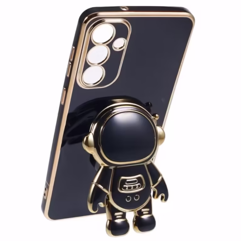 Husa Telefon 2in1, Flippy, Compatibila Samsung Galaxy S23, Carcasa TPU cu Suport Inclus Tip Astronaut, Protectie Camere, N...