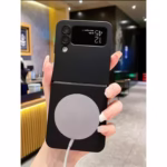 Husa de Protectie, Flippy, Compatibila cu Samsung Galaxy Z Flip5, Magsafe Pliabila, Incarcare Wireless, Negru