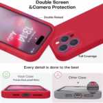 Husa de Protectie Matte TPU, Flippy, pentru Realme C55, Protectie Camera, Antisoc, Antizgariere, Antialunecare, Acoperire Completa, Rosu