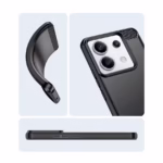 Husa de Protectie pentru Xiaomi Redmi Note 13 Pro, Flippy, Protectie 360, din TPU cu element de Carbon, Anti Alunecare, 1....