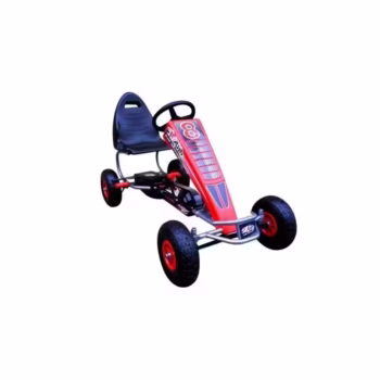 Kart cu pedale Gokart, 4-10 ani, roti gonflabile, G5 R-Sport – Rosu
