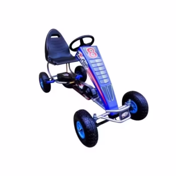 Kart cu pedale Gokart, 4-10 ani, roti gonflabile, G5 R-Sport – Albastru