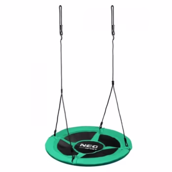 Leagan tip cuib pentru copii XXL, 95 cm, 150 kg, Neo-Sport 1001, Verde