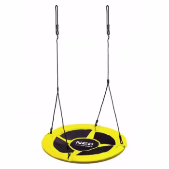 Leagan tip cuib pentru copii XXL, 95 cm, 150 kg, Neo-Sport 1003, Galben