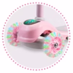 Trotineta cu roti cu LED Ricokids Piko 765001 – Roz – Resigilat