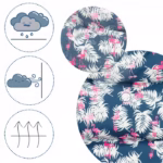 Sac de dormit 95 x 48 cm Ricokids Elmi 720012 – Bleumarin cu flamingo