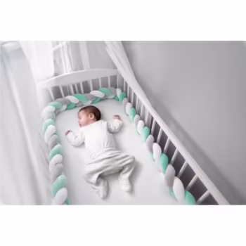 Protectie laterala pentru patut, impletita, 2 m, Ricokids 722002 – Mint