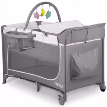 Patut pliabil 125 x 65 x 78 cm Ricokids RK-241 – Gri