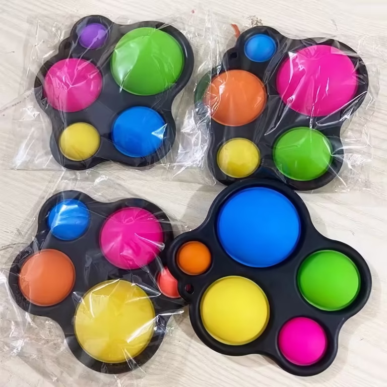 Jucarie Antistres Flippy – Fidget Toy, Simple Dimple, Negru