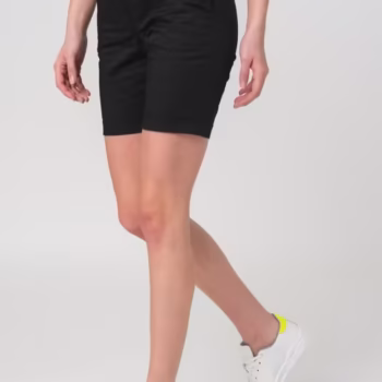 PANTALONI SCURT CASUAL FEMEI BLACK S