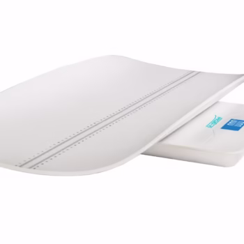 Cantar digital corporal 2in1 pentru bebe si mama, U-Grow, Display LED, Auto off, Functie Tara, 100kg, Alb