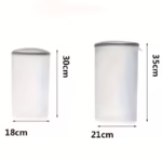 Sac Cilindric pentru Spalare Incaltaminte, Flippy, Dimensiuni Mari, pentru Masina de Spalat, 35x21x5 cm, Alb