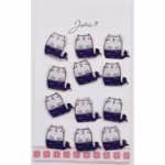 Set 12 Brose Martisoare pentru Copii Pisica Sirena