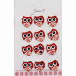 Set 12 Brose Martisor pentru Copii Bufnita