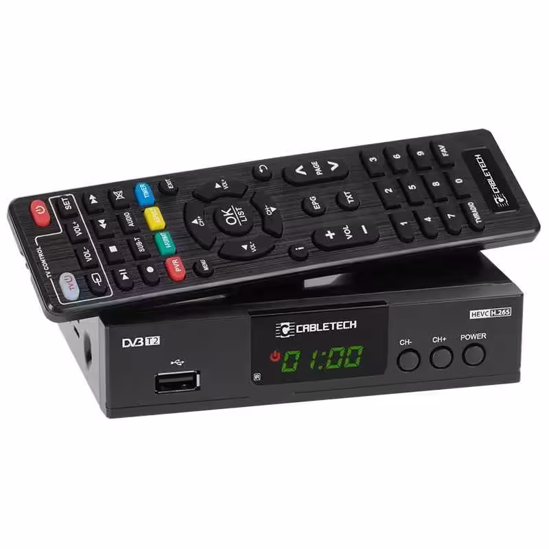 Tuner DVB-T2 /DVB-T H.265 HEVC LAN CABLETECH URZ0338A