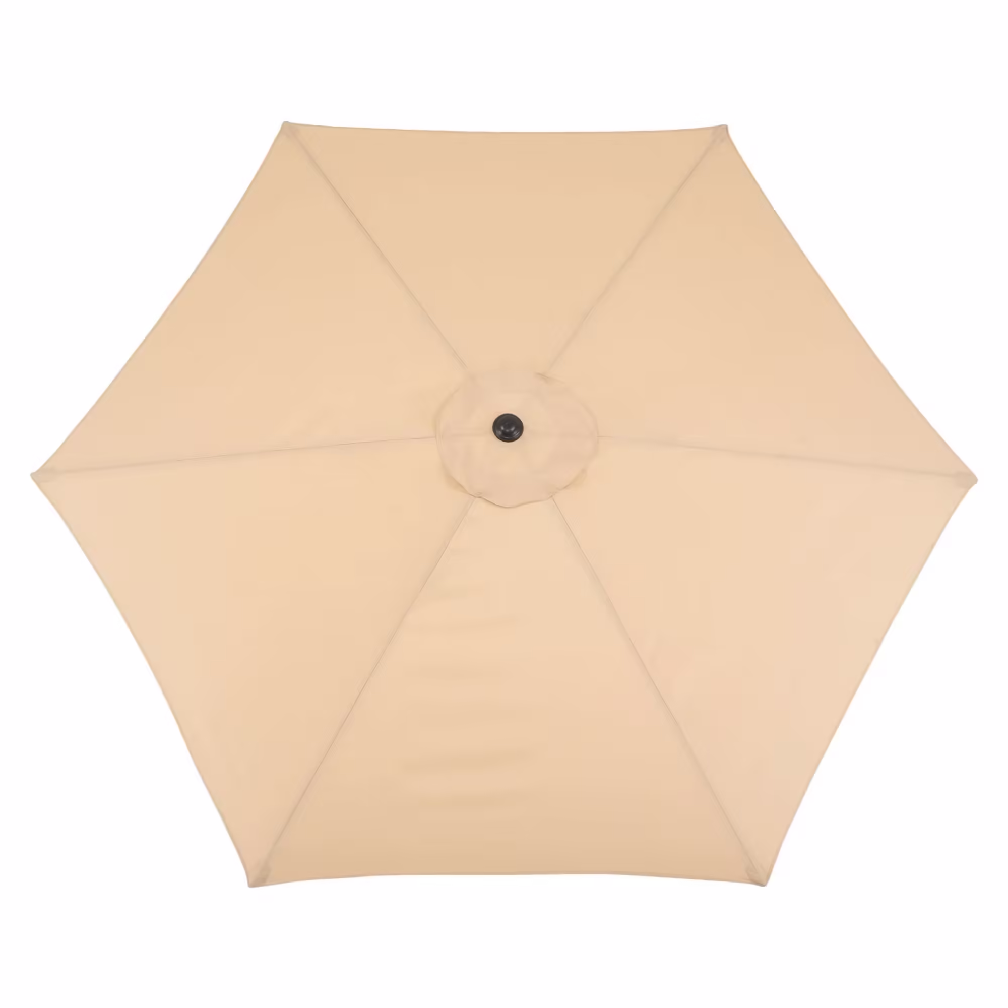Umbrela rotunda de soare Flippy pentru terasa, diametru 2.70 m, inclinare, manivela, crem