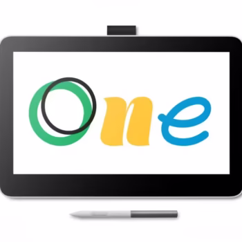 Tableta grafica WACOM One 13 touch pen display, interfata USB-C, display 13.3 inch, luminozitate 320 cd/m2, rezolutie optima 1920 x 1080 pixeli, rezolutie (Lines Per Inch) 2540 lpi, negru