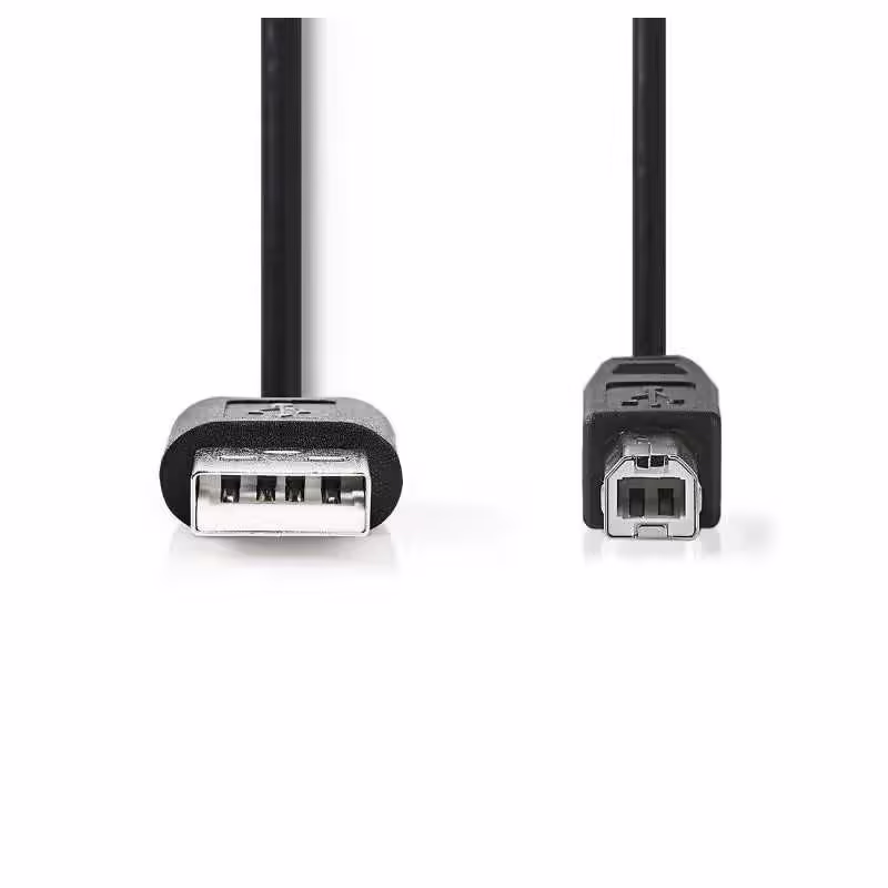 Cablu imprimanta USB 2.0 USB-A tata – USB-B tata 3m negru Nedis CCGL60101BK30