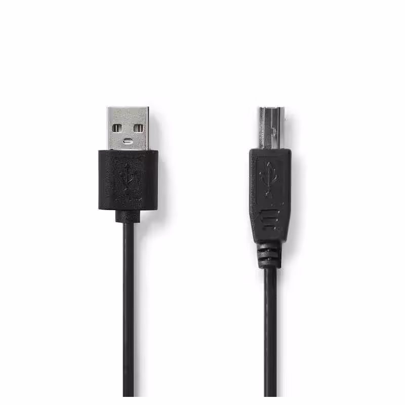 Cablu imprimanta USB 2.0 USB-A tata – USB-B tata 3m negru Nedis CCGL60101BK30