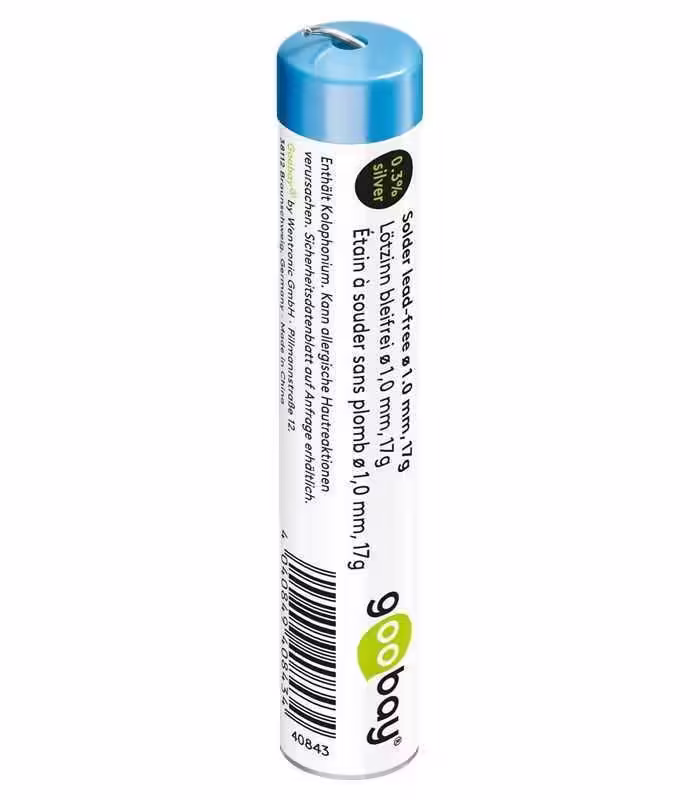 Fludor 1mm fara plumb cu argint cupru staniu flux 217 C 17gr Goobay Fludor 1mm fara plumb cu argint cupru staniu flux 217 C 17gr Goobay