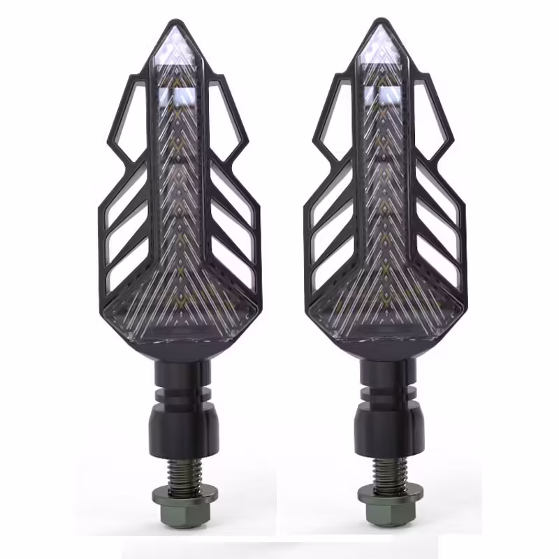 Set 2 lampi Semnalizare Moto, model T-SHAPE ARROW, tensiune 12V