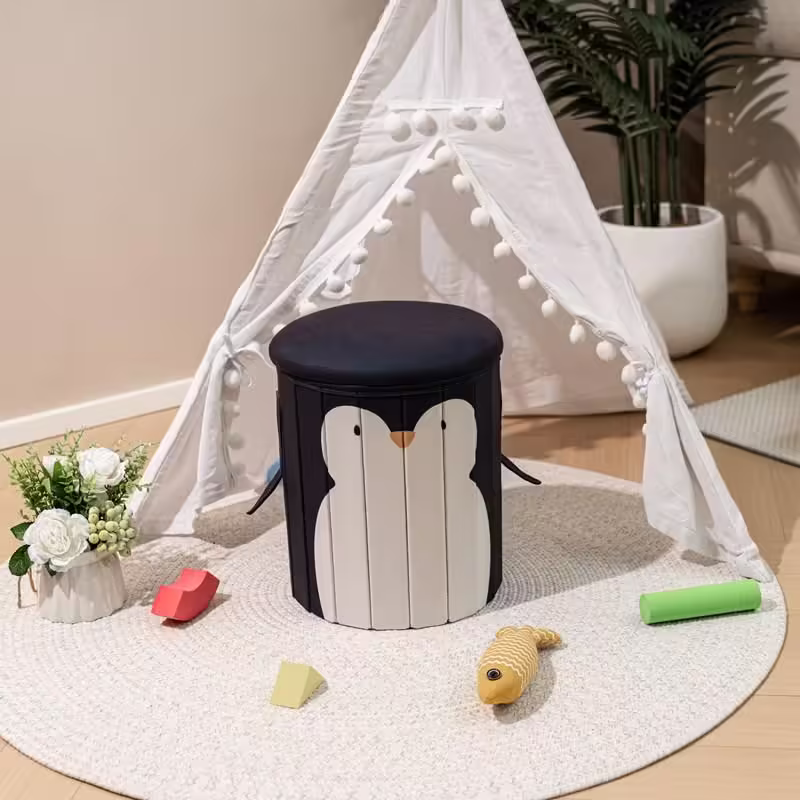 Taburet Figurina pentru Copii Pinguin – Confortabil si Jucaus