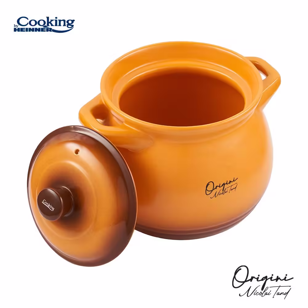 OALA CERAMICA CU CAPAC, 14.5×16 CM, 3 L, NICOLAI TAND, ORIGINI, COOKING BY HEINNER