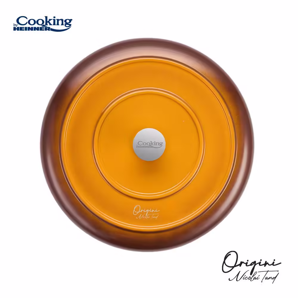 TIGAIE ALUMINIU TURNAT + CAPAC 26x5CM, NICOLAI TAND, ORIGINI, COOKING BY HEINNER