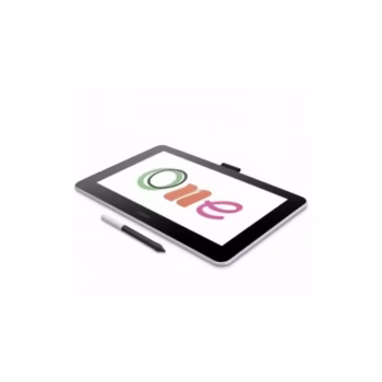 Tableta grafica WACOM One 13 touch pen display, interfata USB-C, display 13.3 inch, luminozitate 320 cd/m2, rezolutie optima 1920 x 1080 pixeli, rezolutie (Lines Per Inch) 2540 lpi, negru