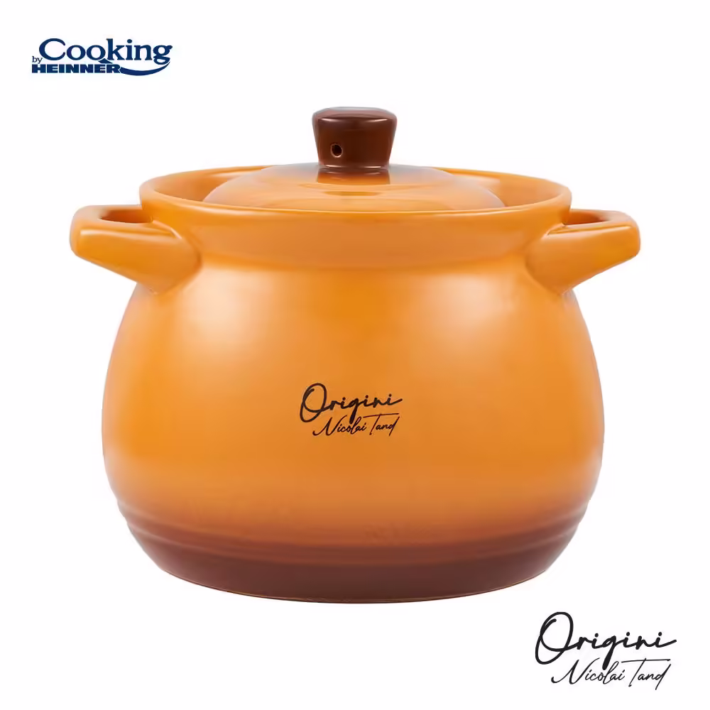 OALA CERAMICA CU CAPAC, 14.5×16 CM, 3 L, NICOLAI TAND, ORIGINI, COOKING BY HEINNER