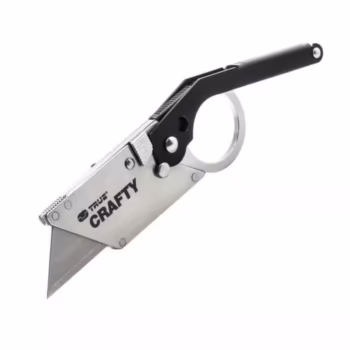 Cuțit pliabil True Utility Crafty TU590 mâner titaniu negru 2 lame rezervă
