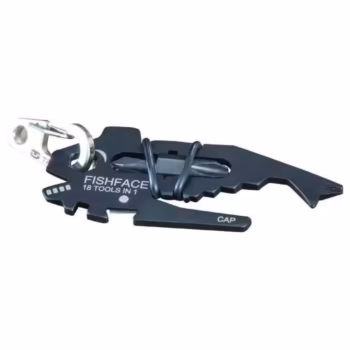 Multitool True Utility FishFace TU206K 18 in 1 otel inoxidabil negru