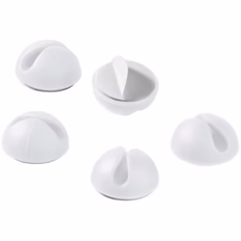 Set organizator cabluri 5 buc alb Goobay