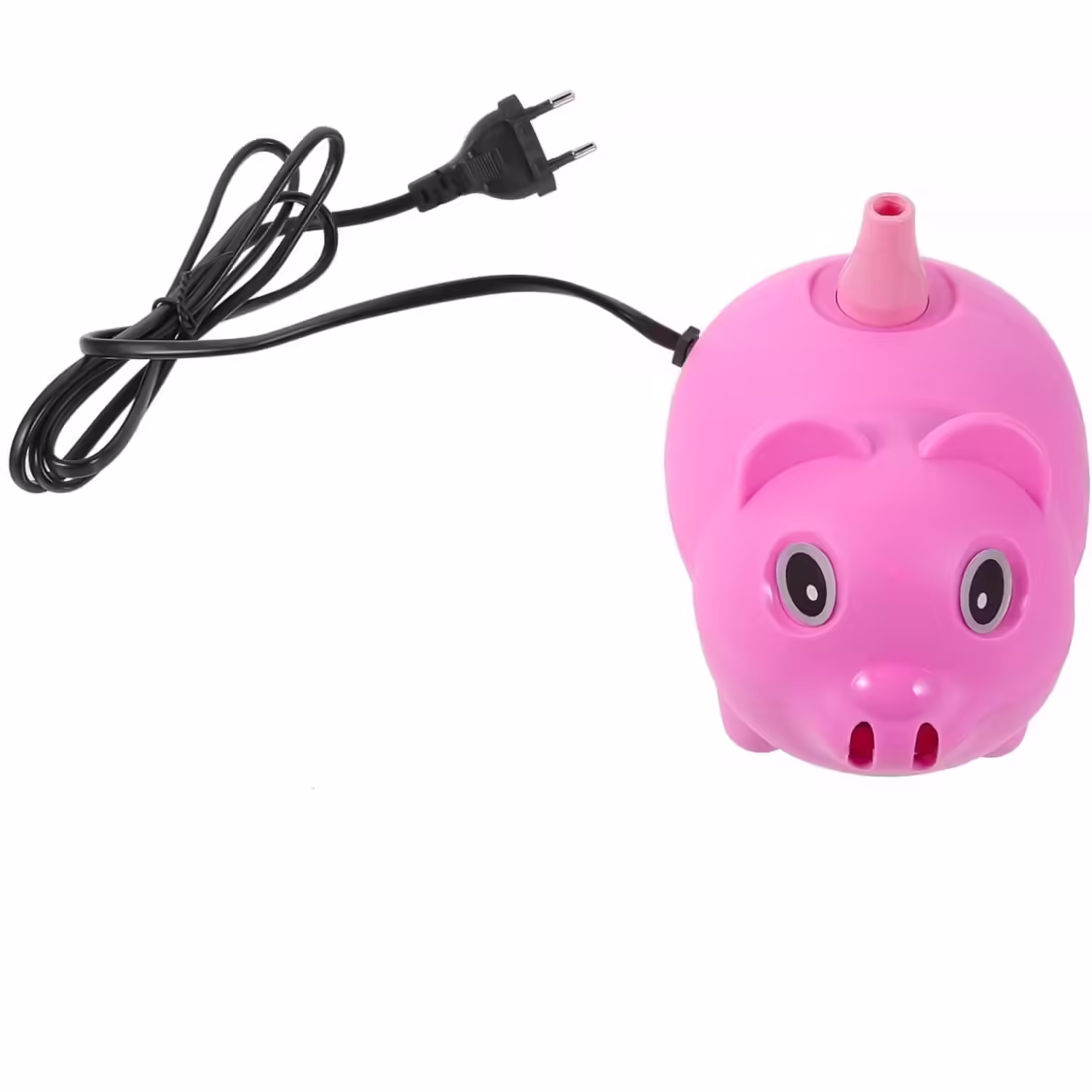 Pompa Electrica Pentru Umflat Baloane, 380 W, din Plastic, Model Porc, Roz