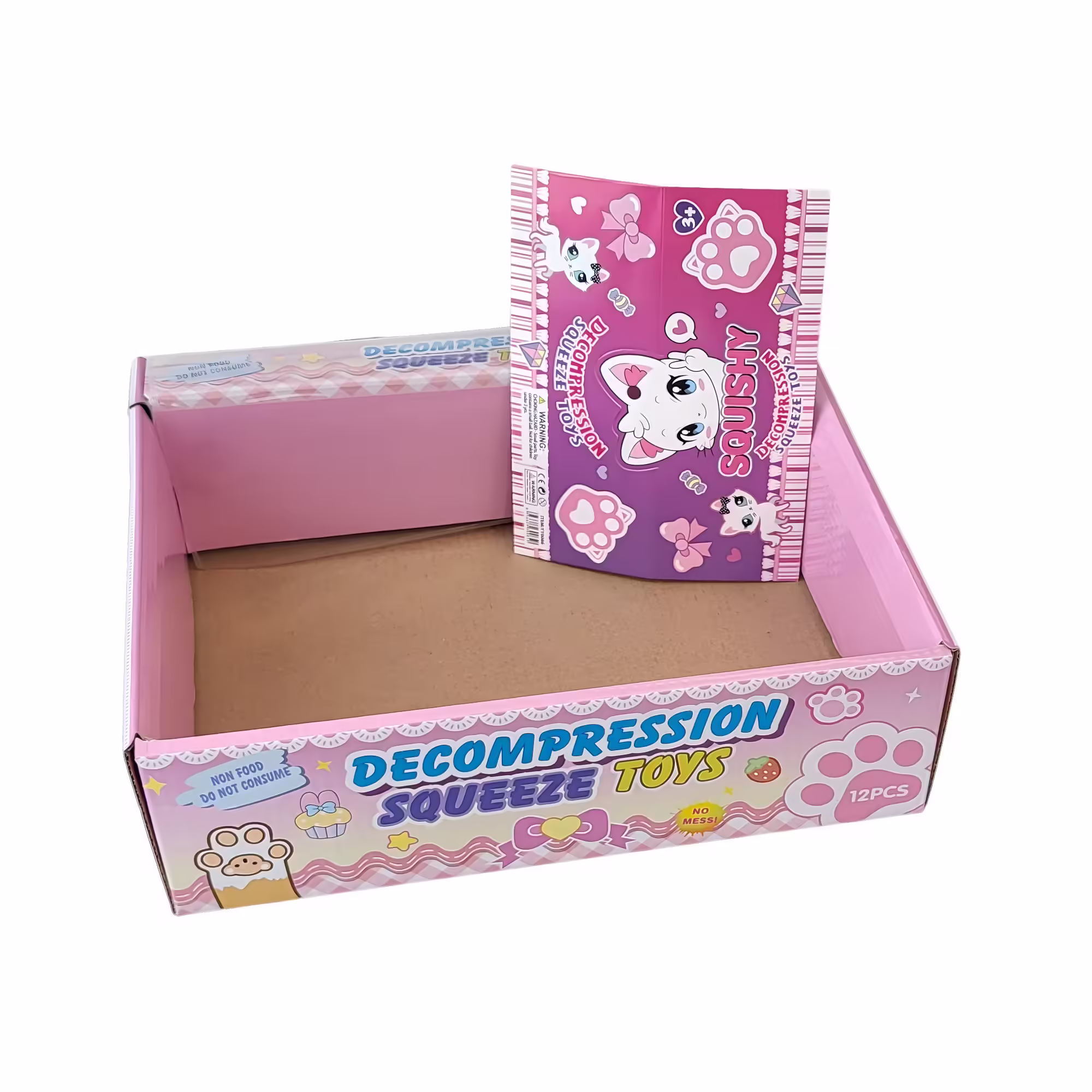 Ambalaj pentru Jucarii Antistres Squishy, cu Revenire Lenta, Pinch Family, Multicolor