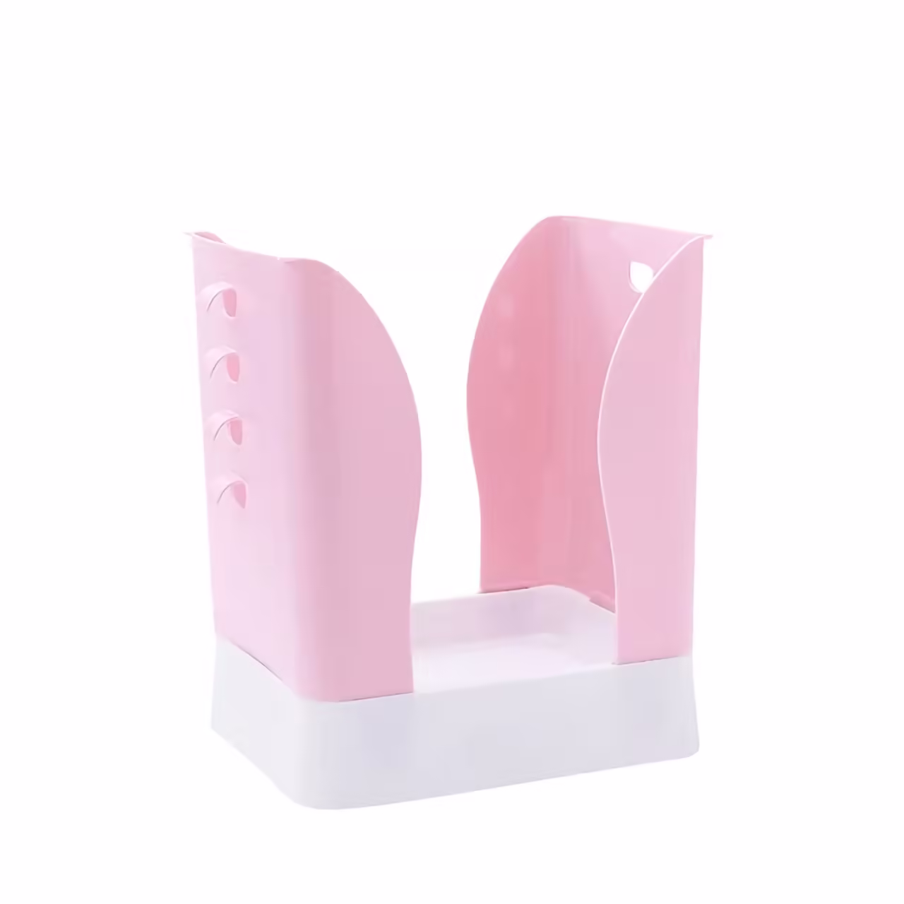 Cos de Gunoi Extensibil, din Plastic, Reglabil, Pliabil, Versatil, pentru Bucatarie, Baie sau Birou, Cos Universal, 21x25x17 cm, Roz Alb