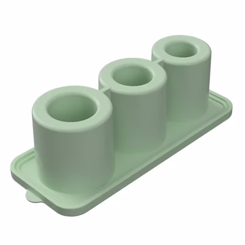 Forma pentru Gheata, din Silicon, cuburi de gheata, forme rotunde, inghetare rapida, 20.7 x 8.4 x 6.5 cm Verde
