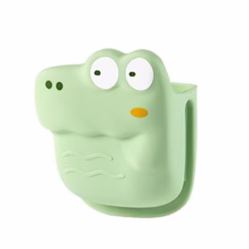 Manusa din Silicon pentru Cuptor, Anti-Alunecare, pentru Capace, Oale, Tigai, de Uz Casnic, Rezistent la Temperaturi Inalte, Model Animat, 10×12 cm, Verde