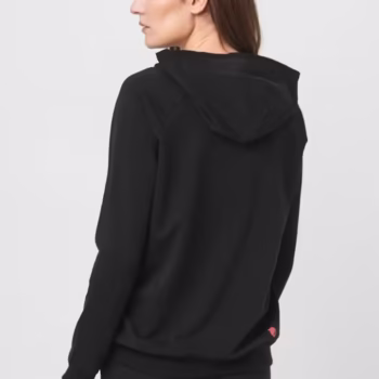 HANORAC COTON DANTELA FEMEI BLACK-M