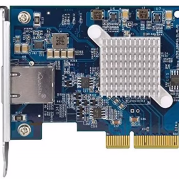 QM2 Expansion Card Qnap, QXG-10G1T; Single-port (10Gbase-T) 10GbE network expansion card, PCIe Gen3 x4, Low-profile bracket pre-loaded, Low-profile flat and Full-height are bundled, Interface: PCIe 3.0 x 4.