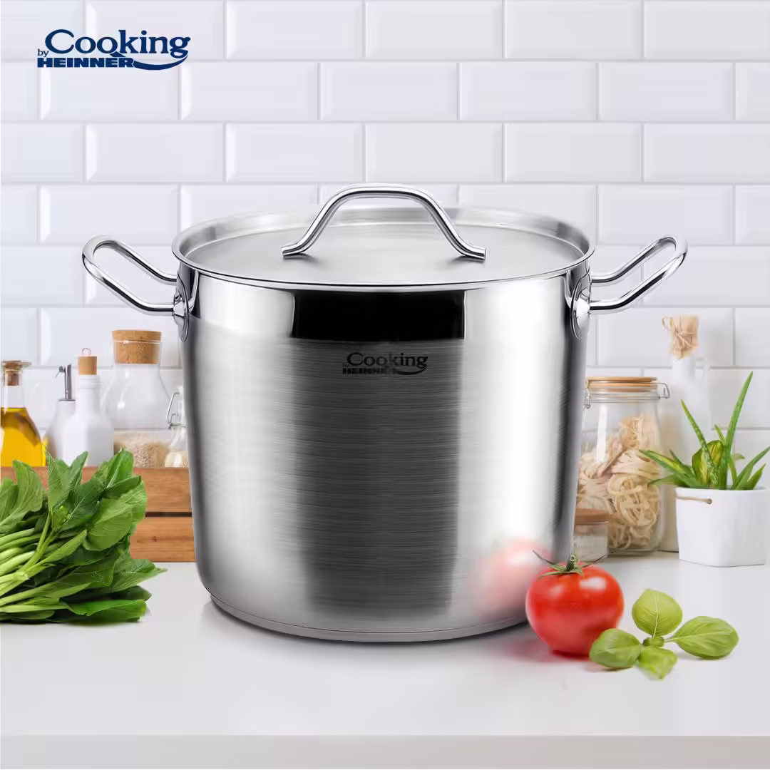 Oala inox 3.5L Maestro Heinner 18×15 cm cu capac pentru gatit
