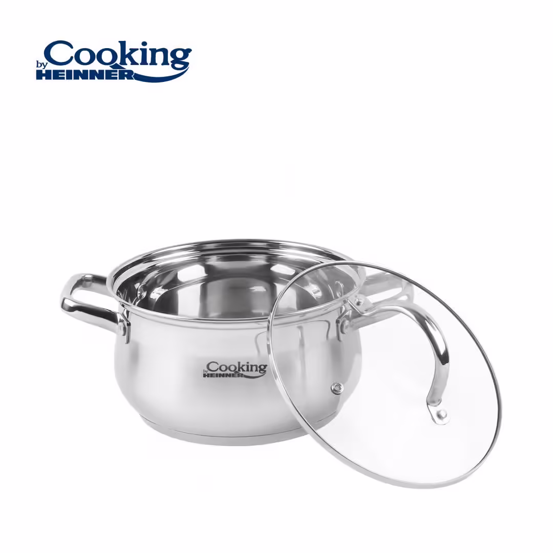 SEMIOALA INOX+CAPAC 18 X 10.5 CM, 2.6 L, AMIRA, COOKING BY HEINNER