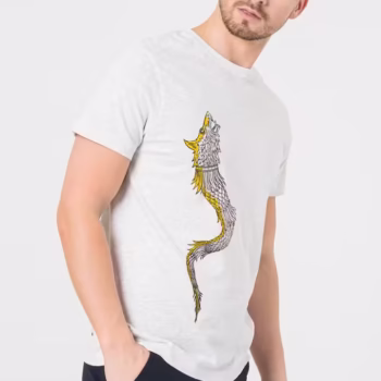 Tricou Barbati Dracon Casual Light Gray XL