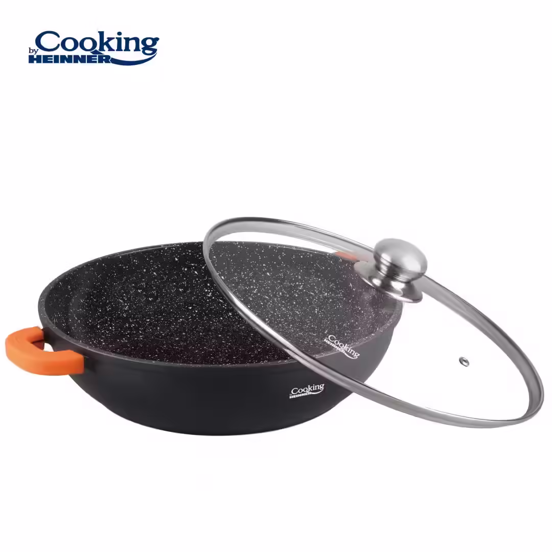 Cratita Aluminiu Heinner Dark Line 32×8.5cm 5.5L cu Capac