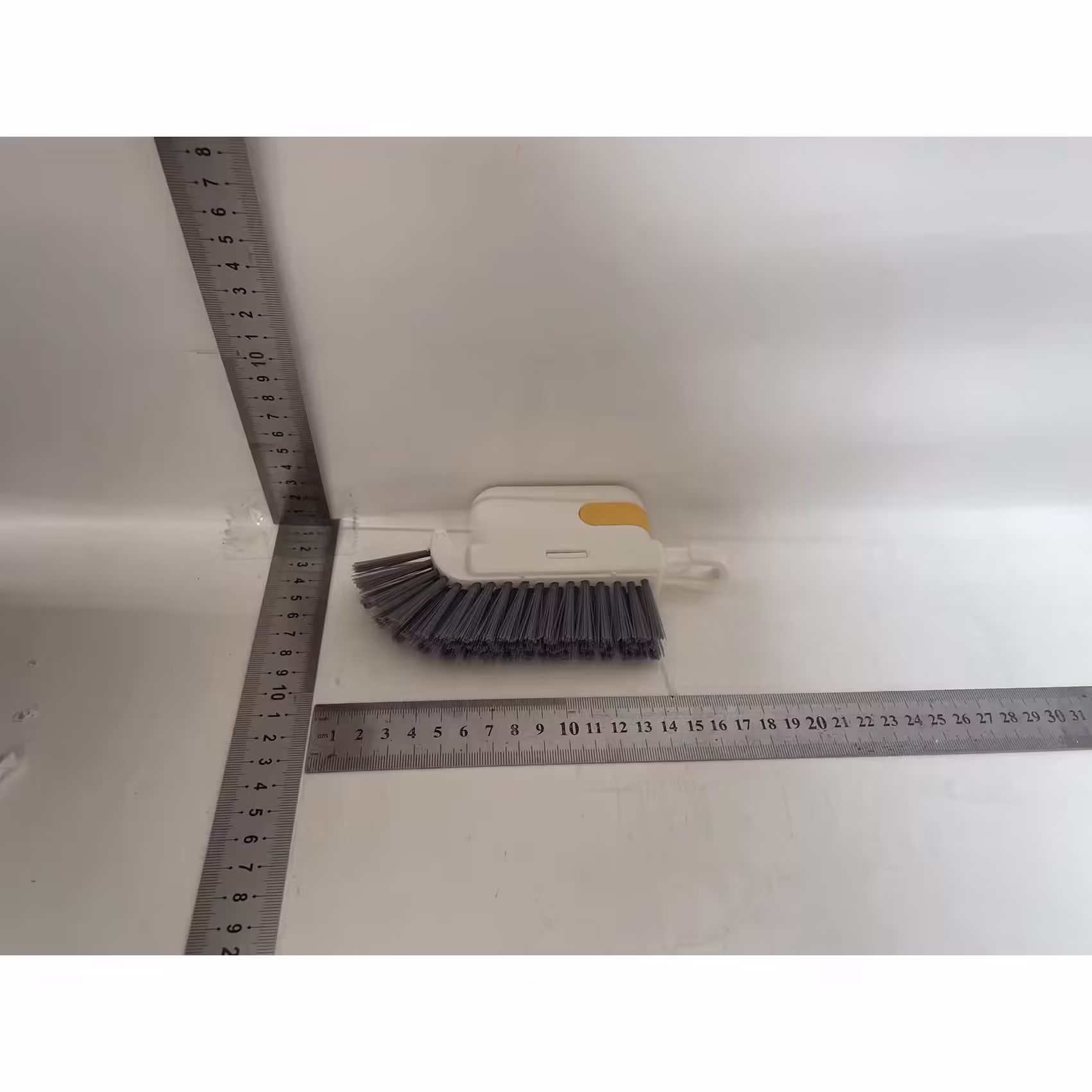 Perie Multifunctionala 3 in 1 de Curatare, pentru Bucatarie, Vesela, Geamuri, Cap Detasabil, 9x15x2.5 cm, Galben